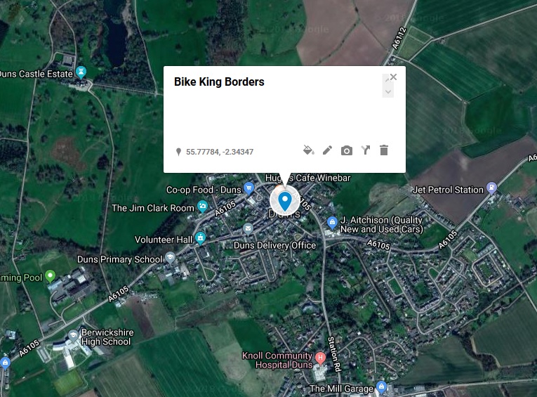 Bike King Borders Map